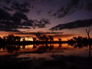 Sunset over the Gum Cowal Creek